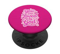 Amado Dios Lindo Popular Cristiano Jesús Mujeres PopSockets PopGrip Adhesivo