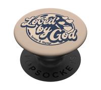 Amado por Dios Love by God Jesucristo Versículo de la Biblia PopSockets PopGrip Adhesivo