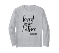 Amado por el Padre Escritura Religiosa versículo bíblico Manga Larga