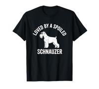 Amado por un Schnauzer mimado Divertido Schnauzer mamá y papá Camiseta