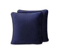 Amago - Funda de Cojín, Set de 2, Sensación de Cachemira, 50 x 50 cm - Azul Marino