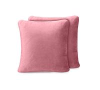 Amago - Funda de Cojín, Set de 2, Sensación de Cachemira, 50 x 50 cm - Rosa Palido