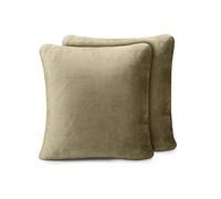 Amago - Funda de Cojín, Set de 2, Sensación de Cachemira, 50 x 50 cm - Taupe