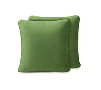 Amago - Funda de Cojín, Set de 2, Sensación de Cachemira, 50 x 50 cm - Verde Oscuro