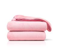 Amago - Manta de Sofá, Sensación de Cachemira, 130 x 170 cm - Rosa Palido