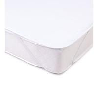 Amago - Protector de Colchón con Anverso de Algodón 100% y Reverso de Membrana de PU, 200 x 200 cm - Blanco