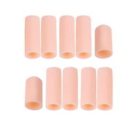 Amagogo 10 Unids Dedo Del Gel de Silicona Dedo Gorras Cubre Mangas Tubos, Blanco