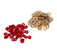 Amagogo 180Pcs Dia 12mm Paper&Felt Piano Front Rail Regulating Punchings Gasket Washers Repair Parts
