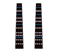 Amagogo 2 pegatinas para guía de dedos, pegatinas para notas del diapasón, accesorios, calcomanías musicales, etiquetas para marcadores de diapasón para, Style a