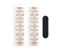 Amagogo 20x Calcomanías adhesivas para uñas de gel, calcomanías adhesivas semicuradas para uñas de gel, calcomanías artísticas de uñas, calcomanías, MarrÓn