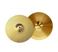 Amagogo 2pcs Jazz Drum Crash Pacal de platillo Cymbal Drummers para principiantes Música Accesorios de instrumentos Partes Cymbals Cymbals Crash