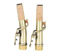 Amagogo 2x Saxofón Soprano Cuello Recto Y Curvo Cuello Curvo Y Recto Pieza de Instrumento para Saxofón Cuello para Saxofón Soprano