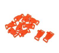 Amagogo 2x10 PCS Hebilla de Silbato de Emergencia para Pulsera de Paracord para Acampar Al Aire Libre Naranja, Naranja, 2 Piezas