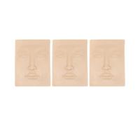 Amagogo 3 Pieles de Práctica de Maquillaje para Cejas Y Labios, Entrenamiento Facial de Microblading, Maquillaje Permanente para Artistas Principiantes.