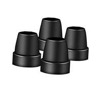 Amagogo 4 puntas de goma para bastón, soporte de repuesto, punta de bastón, goma engrosada mejorada, antideslizante resistente para personas mayores, muletas