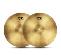 Amagogo 5 Piezas Becken de Cobre Platillos Crash Ride Batería Martilleado Manual Estructura Ondulada Adecuado para Músicos Ensayo y Ambientes Domésticos, Platillos Hi-Hat De 14 Pulgadas Par