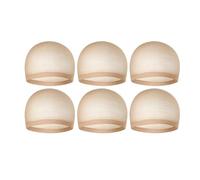 Amagogo 6 gorros de peluca para mujer, diadema elástica, gorros de aplicación para pelucas, para pelucas, fiestas, cosplay y Halloween, Beige