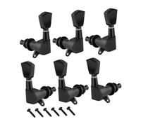 Amagogo 6 piezas de clavijas de sintonización de cuerdas de guitarra Las clavijas de ajuste de guitarra eléctrica reemplazan las perillas del sintonizador de, Negro