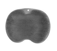 Amagogo Alfombrilla de Ducha para Fregar Pies, Herramienta de Limpieza de Pies con Ventosas Fuertes, Accesorios de Baño, Almohadilla de Limpieza de Espalda de, Gris