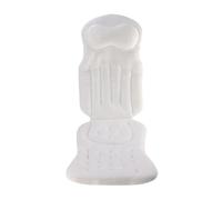 Amagogo Almohada de baño de cuerpo completo, cojín de baño para regalo, malla de aire 4D, de secado rápido, cómoda y antideslizante, para bañera de spa, Blanco