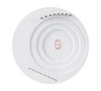 Amagogo Arpas de lira de, instrumento de lira lunar, diseño lunar, instrumento de cuerdas orquestal, arpas de lira clásicas, para cooperación, Blanco