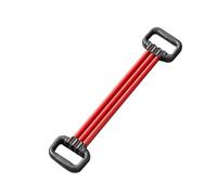 Amagogo Banda de Resistencia para Hombres de Pecho Entrenador de Brazos Fortalecedor de Hombros Elástico con Seis Tubos Intercambiables Antideslizantes, Rojo