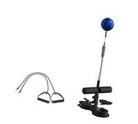 Amagogo Barra de Abdominales 2 en 1, de Asistencia para Abdominales, Objetivo de Boxeo con 2 ventosas, Pelota de Boxeo de pie para Hacer Ejercicio, Cuerda Fina Negra