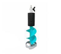 Amagogo Barrena Hielo Eléctrica Compacta Barrena Hielo con Eje Aleación Aluminio Ergonómica para Estanques Helados,