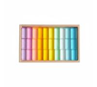 Amagogo Bloques Acrílicos de Construcción Educativos Piezas Resistentes para Mezclar Colores Estimular Habilidades Motoras Adecuados para Salas de Juego y, Macaron 30PC