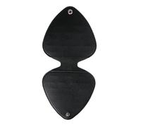 Amagogo Bolsa de púas de cuero PU, soporte para púas de guitarra, estuche para púas de guitarra para guitarra eléctrica acústica, negro