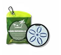 Amagogo Bolsa Quitarena Portátil Bolsa Estuche Funda Neceser para Remover Arena de Cuerpo Manos y Pies sin con Bolsa de Almacenamiento Impermeable PVC y Clip