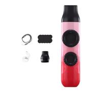 Amagogo Bolsas de regalo de flauta Kazoo con doble agujero para niños y adultos, con cordón, juguete musical para picnics, excursiones, campamentos, Rosa Rojo