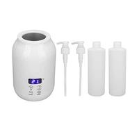 Amagogo Calentador de aceite de botella individual Calentador de botella de aceite Pantalla LED Herramientas de profesional Eléctrico con 2 piezas, Blanco