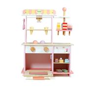 Amagogo Carrito de Helados Infantil Juguete Tienda de Postres de Helados de Madera con Diseño Realista y Exhibidores Apto para Desarrollo de Lenguaje Actividades Familiares Educación Preescolar