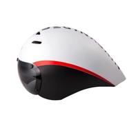 Amagogo Casco de Ciclismo Casco Visera Protección con Visera Frontal Integrada para Cobertura Facial Carcasa Rígida PC y Núcleo y Peso Aproximado 340 G Adecuado para Ruta, Blanco, 55-61cm