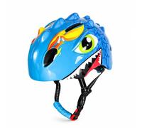 Amagogo Casco Infantil Bicicleta Niños Casco Protección Carcasa Absorbente Forro Suave de Ajuste y Correa Barbilla Adecuado para Ciclismo Patines Scooter, 蓝色, 50-54cm