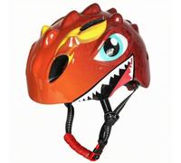 Amagogo Casco Infantil Bicicleta Niños Casco Protección Carcasa Absorbente Forro Suave de Ajuste y Correa Barbilla Adecuado para Ciclismo Patines Scooter, 橙色, 50-54cm