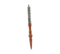 Amagogo Cepillo redondo pequeño, peine rizador, peine circular, peine para flequillo, cepillo pequeño de madera para flequillo, barba, cabello grueso o fino, M