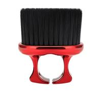 Amagogo Choque de cuello Cepillo de cepillo para hombres Diseño del anillo Fácil transporte de cabello Herramienta de limpieza Cepillos de peluquería suave, Rojo