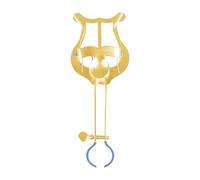 Amagogo Clarinet Lyre Soltor de instrumentos Musicales Accesorios Instrumento Instrumento Partitura de de metal Lyre para principiante, 14.7x2.3x4.6cm