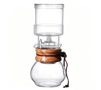Amagogo Cold Brew Coffee Maker Cafetera de Café Frío Jarra Carafe Filtro Vidrio Borosilicato Goteo Controlado con Escalas 400ml Temperatura 20 a 130°C con Cordón Adecuado para Hogar Viaje Escritorio