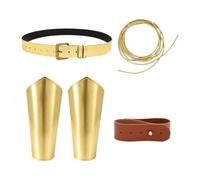 Amagogo Conjunto 4 Cinturones Caballero Medieval para Mujer, Estilo Vintage, cinturón guerrera para Carnaval.