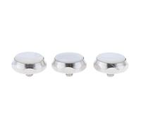 Amagogo Conjunto de 3 Botones de Trompeta en Diseño Elegante, Blanco