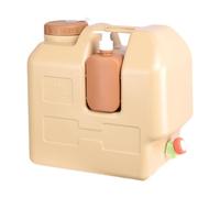 Amagogo Contenedor de Agua de 20 litros con Mango con Grifo Grande Carril de Agua portátil portátil para Acampar al Aire Libre BBQ Lavado de Manos de