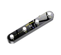 Amagogo Controlador de pedal MIDI de 4 botones, accesorio para instrumentos musicales, portátil, resistente y antideslizante, con receptor, P4