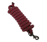 Amagogo Cuerda de Entrenamiento de 250 cm con mosquetón de liberación rápida, de Nailon, para, obediencia, Llamada, Juego y Uso Diario, Gris Rojo