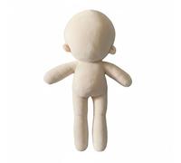 Amagogo Cuerpo de Muñeca de Algodón Base Artesanal para Confección de Muñecas DIY Muñeco de Rasgos Faciales Equipado con Relleno PP Adecuado para Formación en Habilidades Manuales y Decoración 30cm