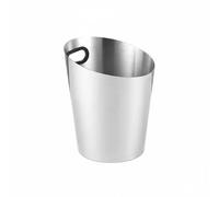 Amagogo de Bebidas Exterior Cubo Hielera Contenedor de Acero Inoxidable Espeso Espejo Uso Como Cubo de Hielo O Snacks Sujeción Cómoda Apto para Restaurantes, Array, Plateado, Pequeño 3L