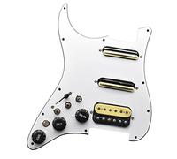 Amagogo de guitarra eléctrica Reemplazo directo Reemplazo blanco, de pastilla precableado cargado, Instalación fácil y práctica Robusto, con interruptor