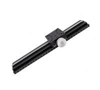 Amagogo Deslizante de Laboratorio Etapa Lineal Manual Mesa de Traslación con Rueda Moleteada Movimiento Suave y Escalas en la Base Cuerpo Metálico Negro Apta, LWX60-L300